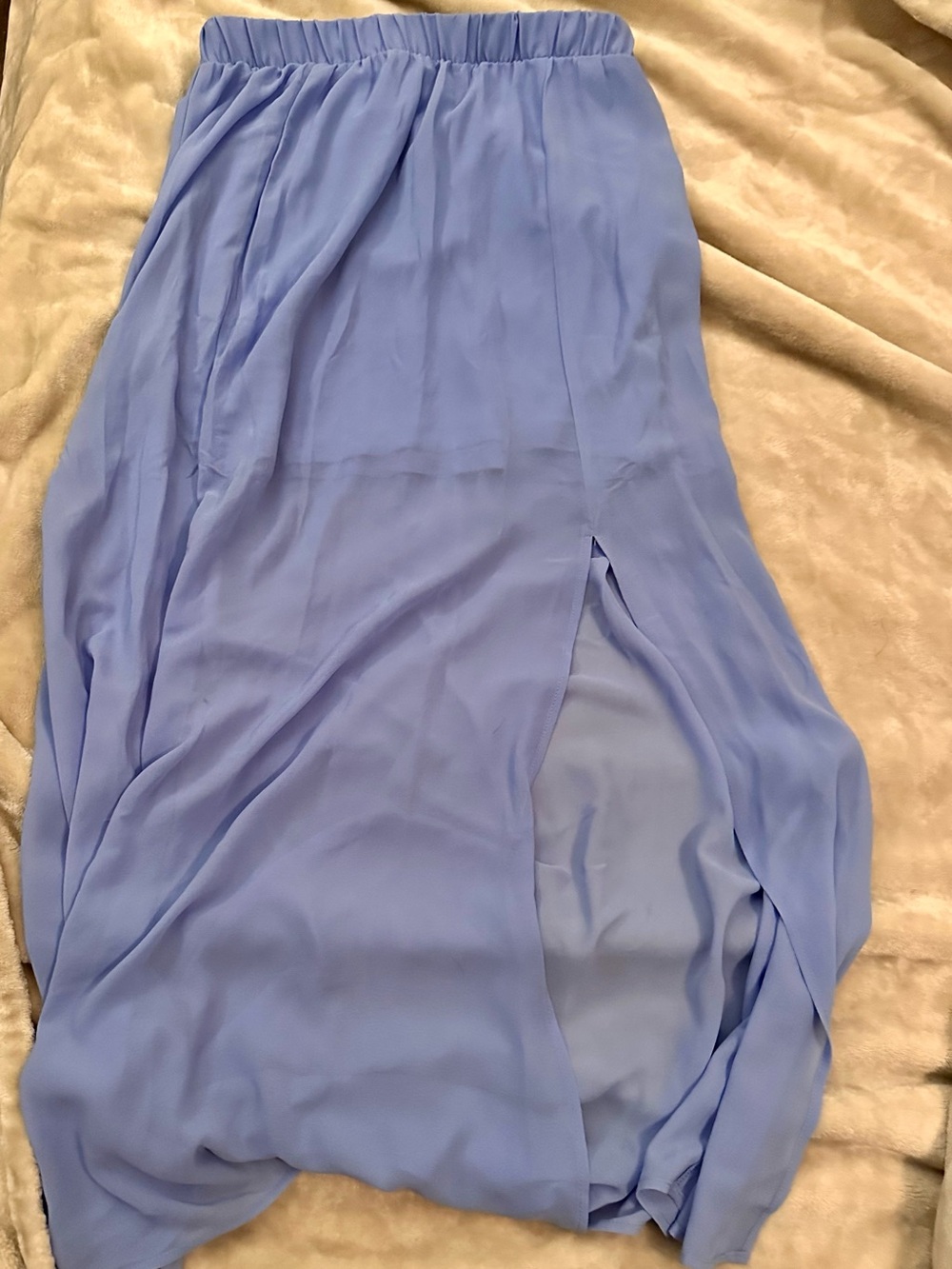 Forever 21 Periwinkle Blue Elastic Waist Skirt
